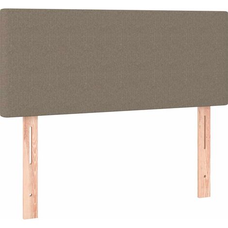 Maison Exclusive - Cabecero de tela gris taupe 90x5x78/88 cm (1/5)