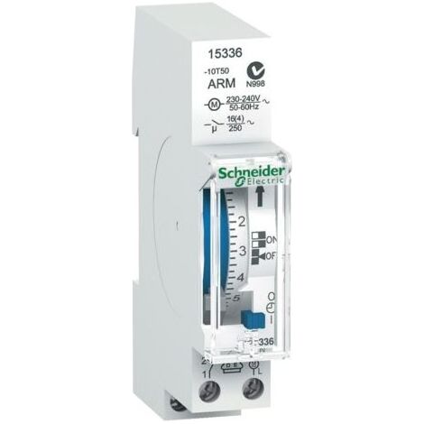 Horloge encastrable pour programmation d'appareils de piscine – Tension 230V – Alimentation électrique secteur – Mode de pose encastré (1/5)