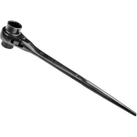 Cliquet d'échafaudage 19/22 mm Clé d'échafaudage Commutable Droite/Gauche Phosphatation Noire Résistante à La Corrosion Cliquet d'échafaudage Roulant à Double Manchon (1/4)