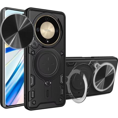 Custodia rinforzata per Honor Magic 6 Lite 5G, CamShield Slide, nera (1/5)