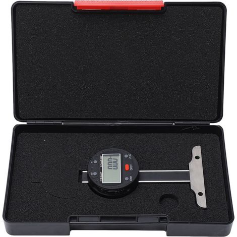 Jeffergarden Jauge de profondeur numérique 0-50.8mm, plage 0-2 pouces, précision 0.01mm, affichage LCD, compteur électronique avec Port USB (1/5)