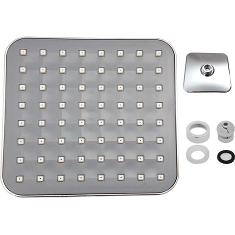 Soffione doccia x bagno quadrato moderno effetto pioggia 15 x 15 CM Art. 59161