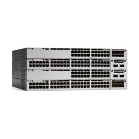 Cisco Catalyst C9300-48P-E: Switch Gestito L2/L3 con 48 Porte Gigabit Ethernet PoE+ e Supporto PoE, Montaggio a Rack, Ideale per Reti Aziendali