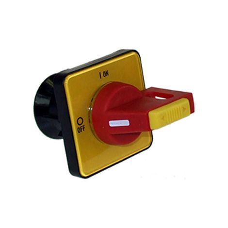 Poignée rotative Rouge/jaune 48x48mm pour LB69 H69-0003