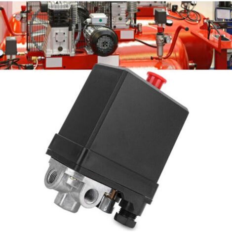 Pressostat triphasé G1/4 – Vanne de commande verticale – 380V – Pression max 175PSI – Durée de vie 500 millions de cycles (1/5)