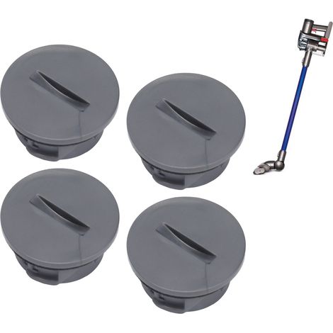 4 pièces de bouchons de brosse roulante pour aspirateurs Dyson V6, DC35, DC44, DC59, DC62, SV03 - Capuchons de remplacement