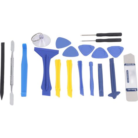 Kit de réparation électronique 19 pièces : outils manuels professionnels pour le démontage et la réparation d'ordinateurs portables, PC et téléphones portables. (1/5)