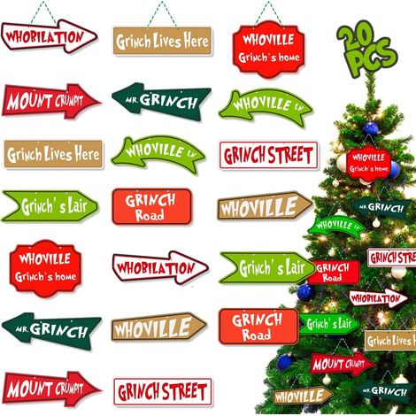 Ornement De Sapin De Noël - 20 Pièces - 10 Modèles Différents - Cordon De Suspension Inclus - Décoration Intérieure Pour Fêtes (1/5)
