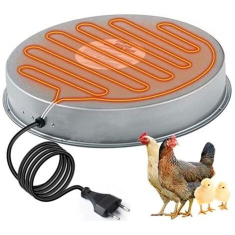 Base chauffante pour abreuvoir volaille 120V, 37x37x4cm (1/4)