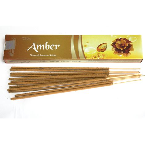Védique -Bâtons d'encens - Ambre- Vendu par 1 (1/2)