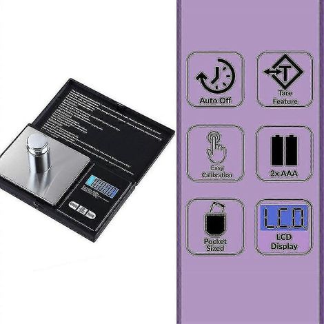 Mini balance de précision pour bijoux, balance électronique 1000 g x 0,1 g-AquaForge (1/5)