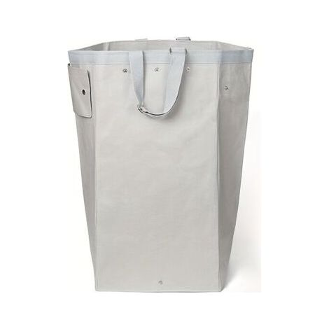 Sacs Rangement Grands Format Vinyle Pliables Poignées - Réutilisables Résistants Lavables - Idéal Cuisine Buanderie Jardin Rangement Linge Blanc