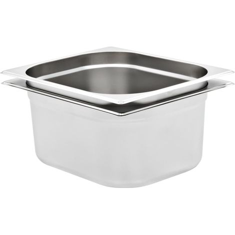 Gastronormbehälter 2 Stk. GN 1/2 150 mm Edelstahl