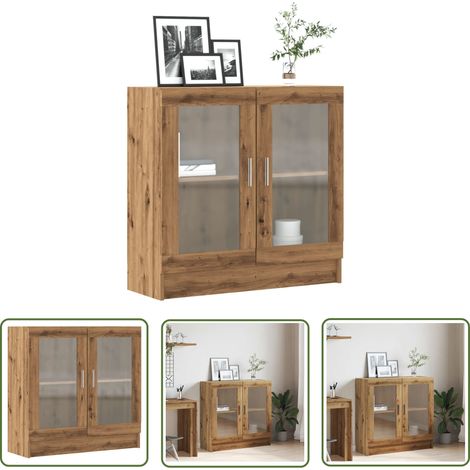 vidaXL Bücherschrank Artisan-Eiche 82,5x30,5x80 cm Holzwerkstoff (1/5)