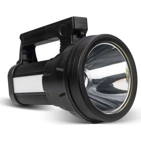 Lampe Torche LED Ultra Puissante, 10800mAH/15000 Lumens Lampe de Poche Rechargeable, Étanche IPX4, 6 Modes USB Torche (1/5)