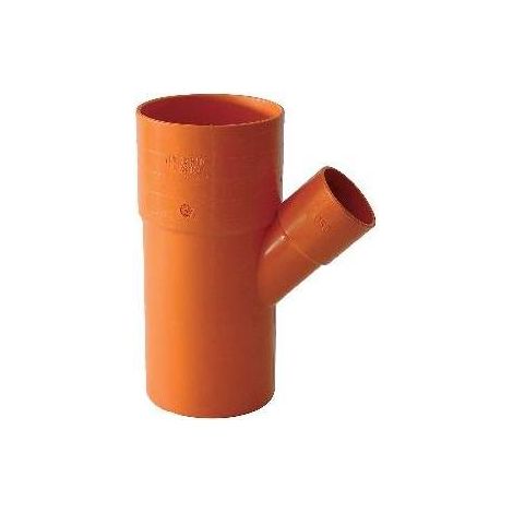 DERIVAZIONE  45° RIDOTTE IN PVC ARANCIO Misura: Diam. 100 x 82