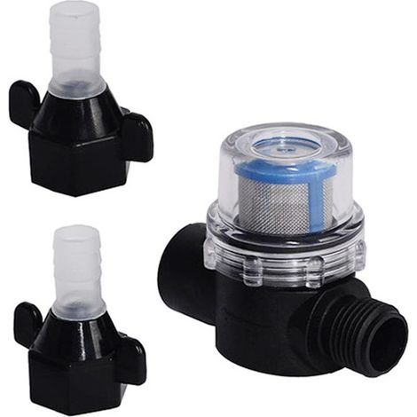Filtre Pompe Eau, Préfiltre Entrée Transparent pour Caravane et Camping Car Anti Saleté, Filetage Femelle, Facile à Nettoyer filtre eau caravane (1/5)