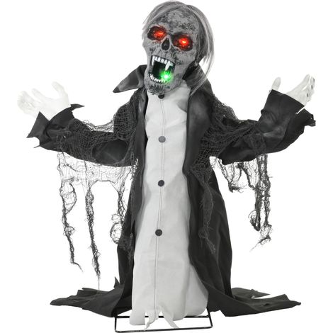 Squelette zombie animé avec capteur de mouvement 75 cm (1/5)