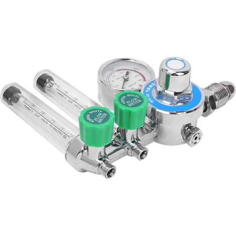 WX‑55X‑2L Argonregler Doppelrohr-Gasdurchflussmesser Druckminderer CGA540 Metrisch (1/5)