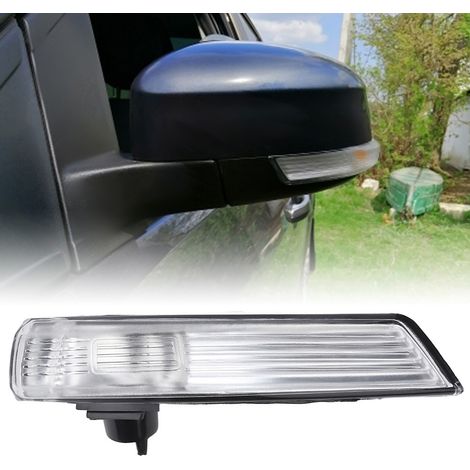 Plaque de feu clignotant rétroviseur droit pour Ford Focus Mondeo, abat-jour indicateur latéral, pièce auto, accessoire remplacement (côté passager) (1/5)