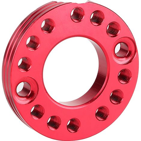 Tuyau d'admission régulateur carburateur 28mm CNC plaque manifold pour moto cross pit bike (Rouge) (1/5)