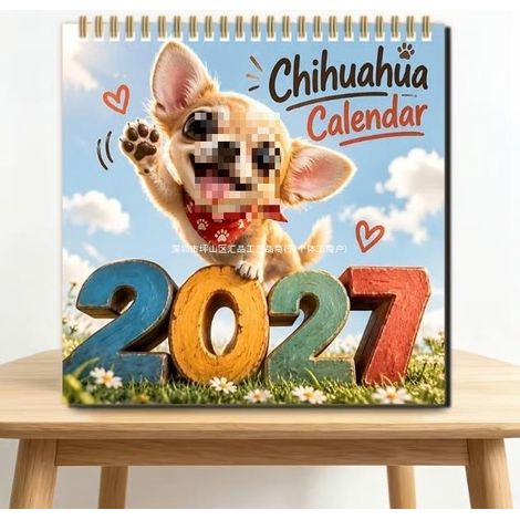 Gigante GmbH - Calendrier mural original Vawawa Dog, calendrier en papier à fabriquer soi-même -