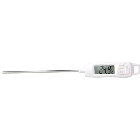Lebensmittelthermometer, weiß, 1 Stück, schnell ablesbares Einstichthermometer zum Grillen, Backen und Kochen (1/4)