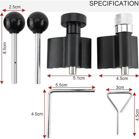 Kit di fasatura diesel, attrezzo per la fasatura delle valvole, perno di bloccaggio dell'albero motore, perno di fasatura per Audi VW VAG Seat Skoda 1.2 1.4 1.6 1.9 2.0 SDI TDI T10050 T10100