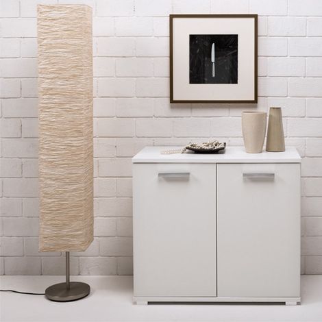 MOBILE MULTIUSO CM.90X45X80H BIANCO FRASSINATO (1/2)