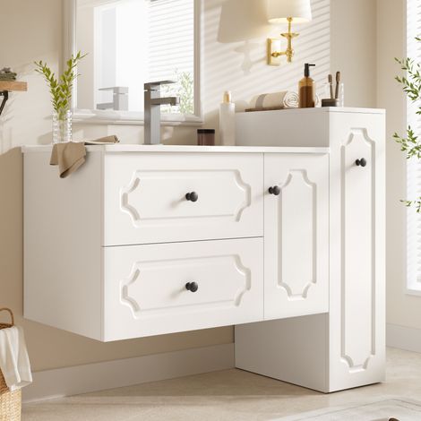 Enfilade / commode de rangement, salon ou salle à manger, grand volume de rangement, tiroirs de rangement, grand rangement, 107 cm, rangement salon, rangement cuisine (1/5)