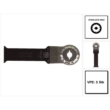 FEIN Hoja de sierra Long Life E-Cut Starlock 90 x 32 mm / Bimetal - 5 unidades ( 63502224230 ) (1/5)