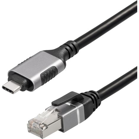 MAXTRACK Adapter USB C LAN Adapter - C541-2L, Adapter LAN USB-C zu RJ45, Adapter USB Ethernet de 1 Gbps, Kompatibelmit MacBook, Laptops, Mobile Geräte, Aussehen de Metall, Tragbar und Schlank,