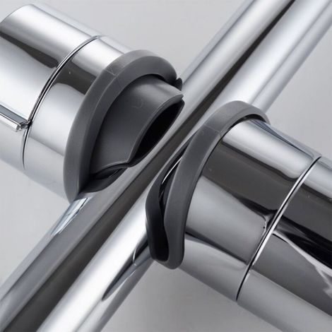 Handbrausehalter für verstellbare Duschstange 18-25 mm ABS (1/4)