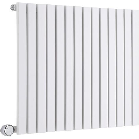 Hudson Reed Sloane Électrique – Radiateur Design Horizontal – Blanc – 63.5 x 83.4cm (1/5)