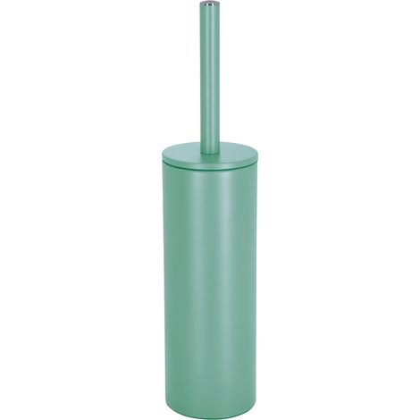 Escobillero con soporte de acero AKIRA Verde mate Spirella (1/5)