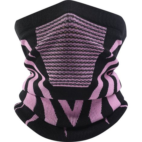 ABYSSE-Cache-cou, écharpe homme, cache-cou respirant pour le sport, cache-cou chaud, cagoule de ski coupe-vent adaptée au cyclisme, au VTT et à la course à pied, rose. (1/5)