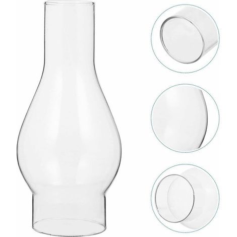 Shade-day in glass resistant to the temperatures temperatures for lamp to oil Compatible with the most of the models Size : small (1/4)