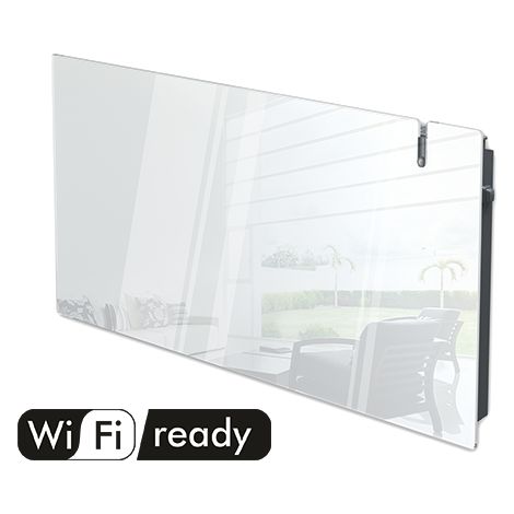 Radialight AETHEREA Radiateur électriques Dual-Therm en verre avec Wi-Fi 1000W Blanc (1/5)
