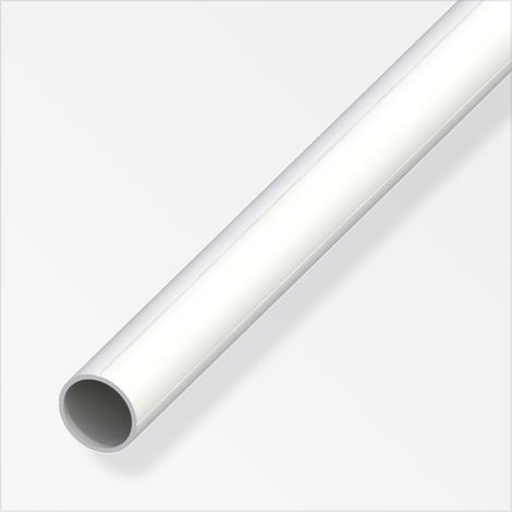alfer Rundrohr Ø 19,5 x 1000 mm Kunststoff weiß Kunststoffrohr Rohr Hohl