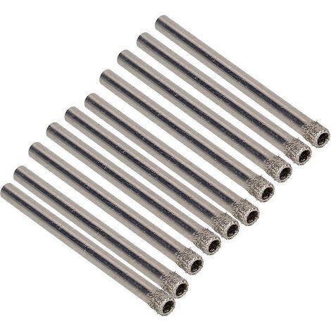 Foret diamanté de 4 mm pour verre, carrelage, marbre et granit (lot de 10) (1/4)
