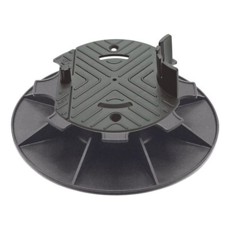 Plot terrasse bois réglable 3,5 - 5 cm - Noir (1/5)
