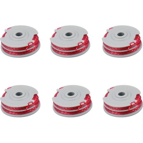 FLY021 Bobine de fil de rechange pour débroussailleuse 1,5 mm Double alimentation automatique Contour Mini Trim Multi Trim Power Trim et Revolution,,6 pièces (1/5)