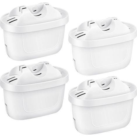 Cartouche filtrante à eau en pack de 3, pour un approvisionnement semestriel de filtres à eau, adaptée pour réduire le calcaire, les impuretés, le chlore et les métaux dans l'eau potable (1/5)