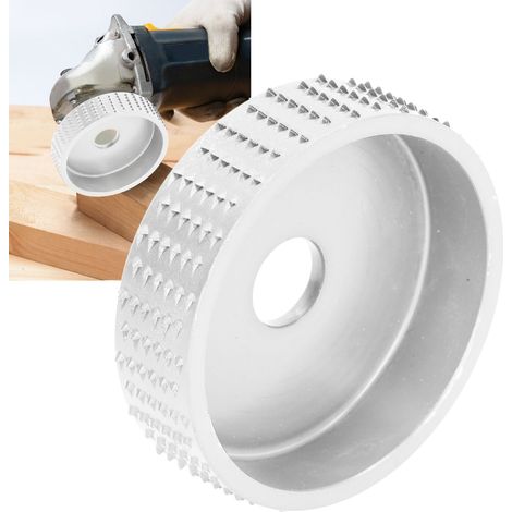 75-mm-Schleifscheibe für Winkelschleifer, Holzschnitzscheibe, Schleifscheibe, Winkelschleiferzubehör, silber (1/5)