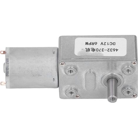 Moteur à Engrenage 12V 6 Tours par Minute avec Système de Verrouillage Auto pour Portail et Treuil (1/5)