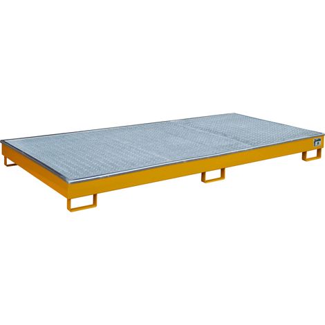 Bauer Regalwanne mit PE-Einsatz RW-GR 2700-1 PE, lackiert, Gelborange
