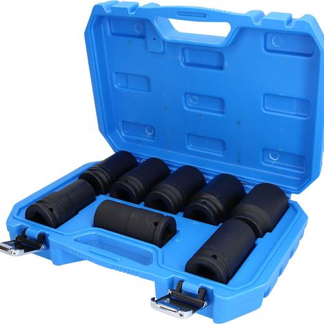BRILLIANT TOOLS  3/4" Juego  de llaves  de vaso  de impacto  hexagonales  de 8  piezas,  largas  de 24  a 36  mm  - BT025600 (1/5)