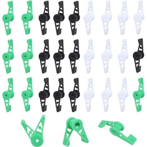 Ensemble de 30 clips de tuteurage multicolores pour plantes, outil de jardinage réutilisable (1/5)