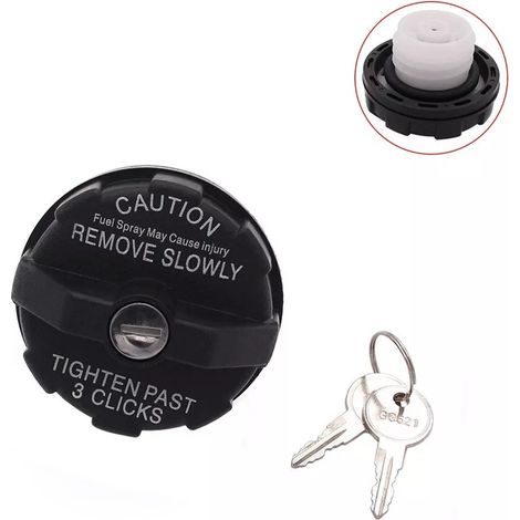 Schwarzer Tankdeckel für Jeep Wrangler, Modellnummern 82400806, 52100239 und 82400041. (1/5)