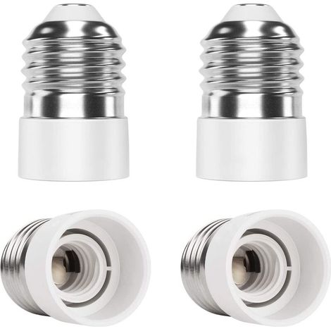 E27 auf E14 4 teiliger Sockeladapter Adapter Hochwertiger Lampensockel Sockelkonverter für LED Lampen &amp Glühlampen &amp CFL Lampen